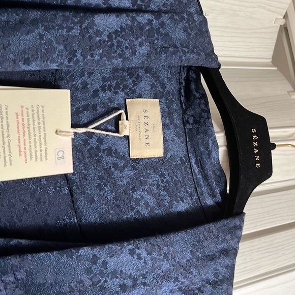 Sezane Abelia Blouse Marine / Navy Blue 36 - Picture 6 of 6
